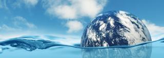 The earth in water