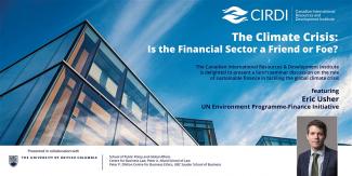 Financial Sector Friend or Foe Climate Crisis Poster