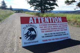 Tl'etinqix Road Sign