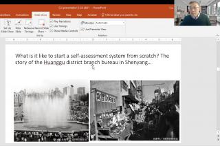 Screenshot of virtual lecture