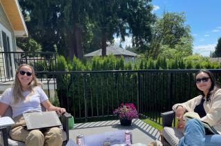 Allard Law Orientation Leaders Suzie Kimball and Isabella Picui