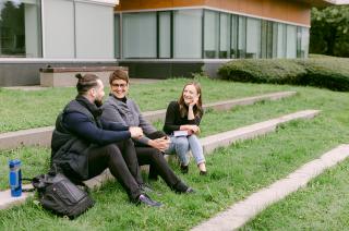 From left to right: ILS student Levi Gordian, ILS Academic Director Lee Schmidt, ILS student Sarah Chetney