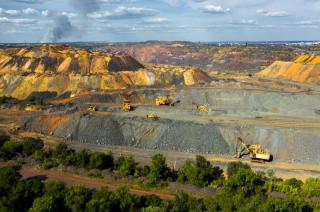 Outdoor mining landscape